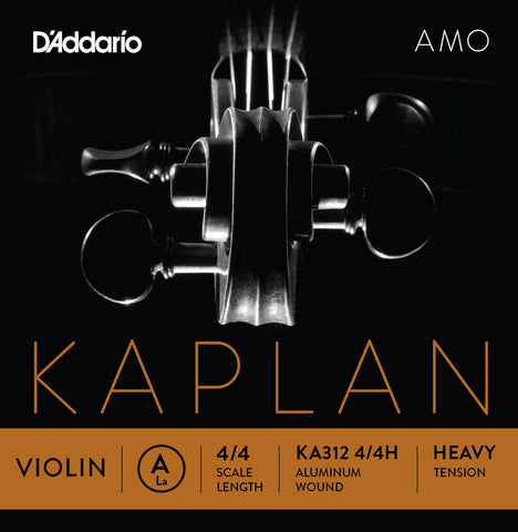 D'Addario Kaplan Amo Violin E String, 4/4 Scale, Heavy Tension