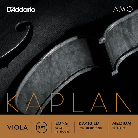 D'Addario Kaplan Amo Viola String Set, Long Scale, Medium Tension