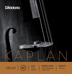 D'Addario Kaplan Cello String Set, 4/4 Scale, Heavy Tension