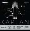 D'Addario Kaplan Vivo Violin A String, 4/4 Scale, Light Tension