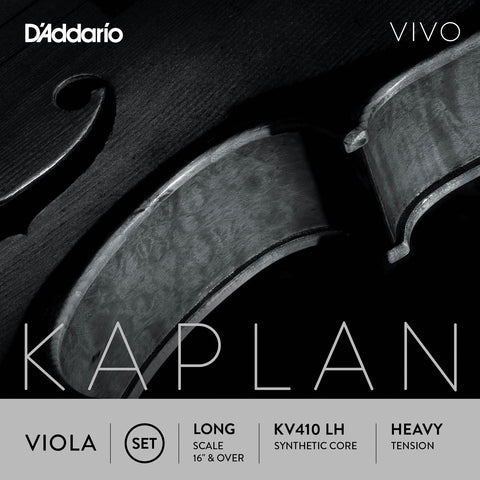 D'Addario Kaplan Vivo Viola String Set, Long Scale, Heavy Tension