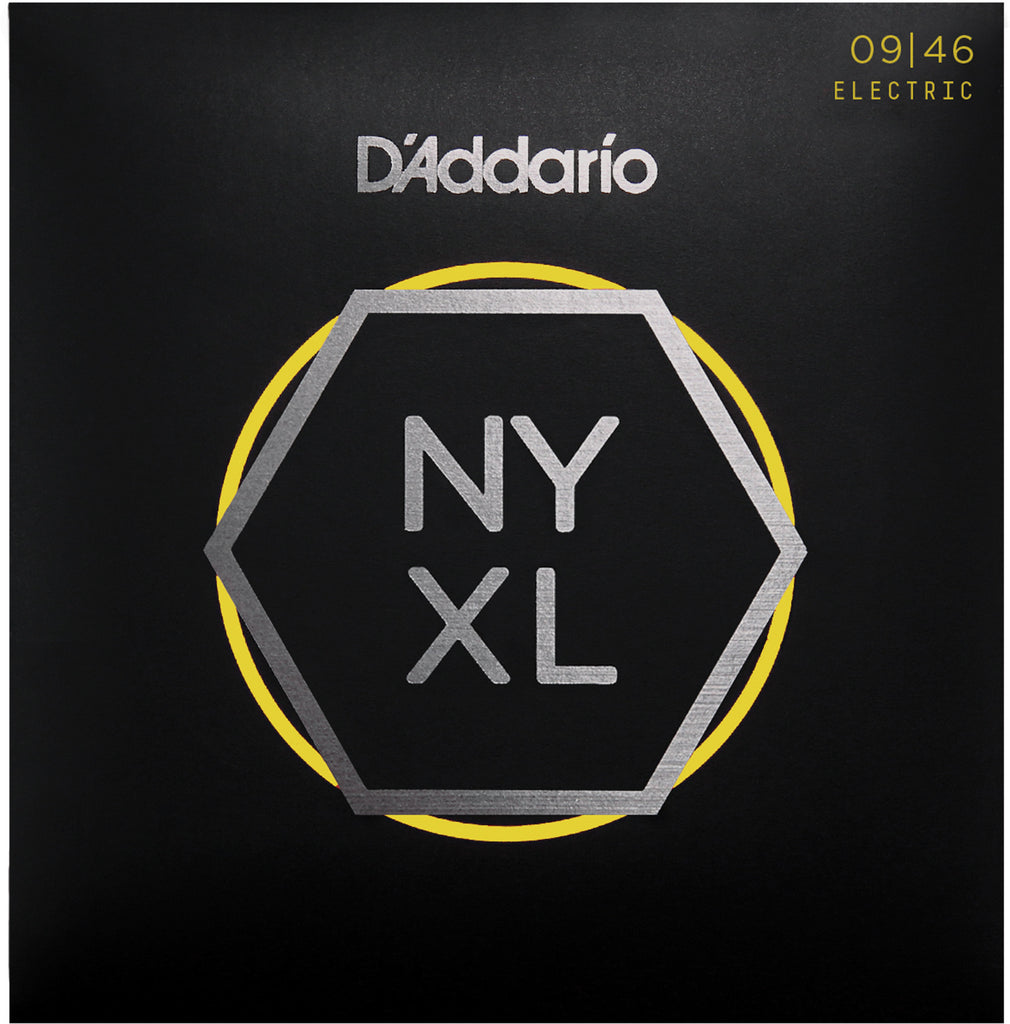 D'Addario NYXL0946 Nickel Wound Electric Guitar Strings, Super Light Top / Regular Bottom, 9-46