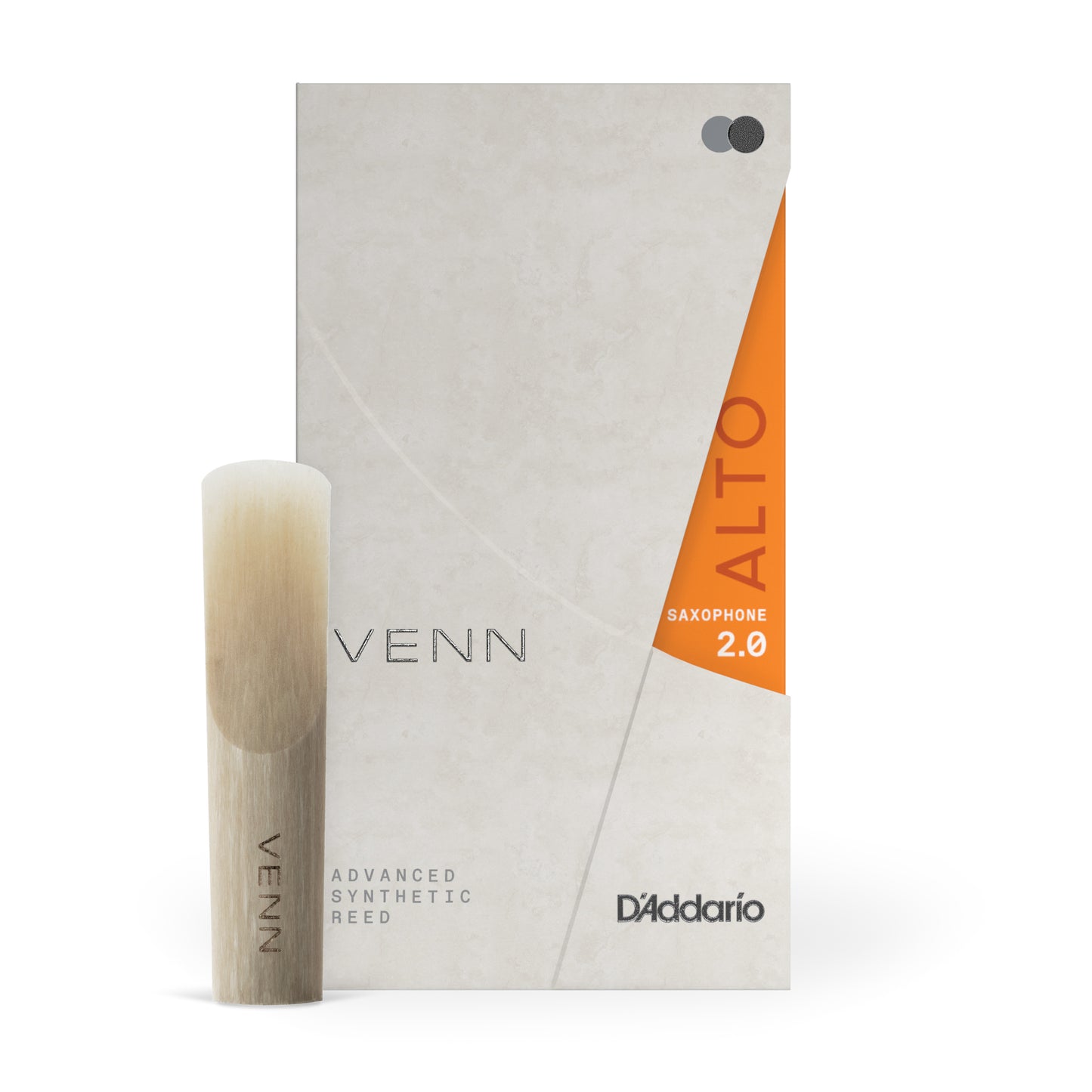 D'Addario VENN Alto Saxophone Reed, G2, Strength 2.0, 1-Pack