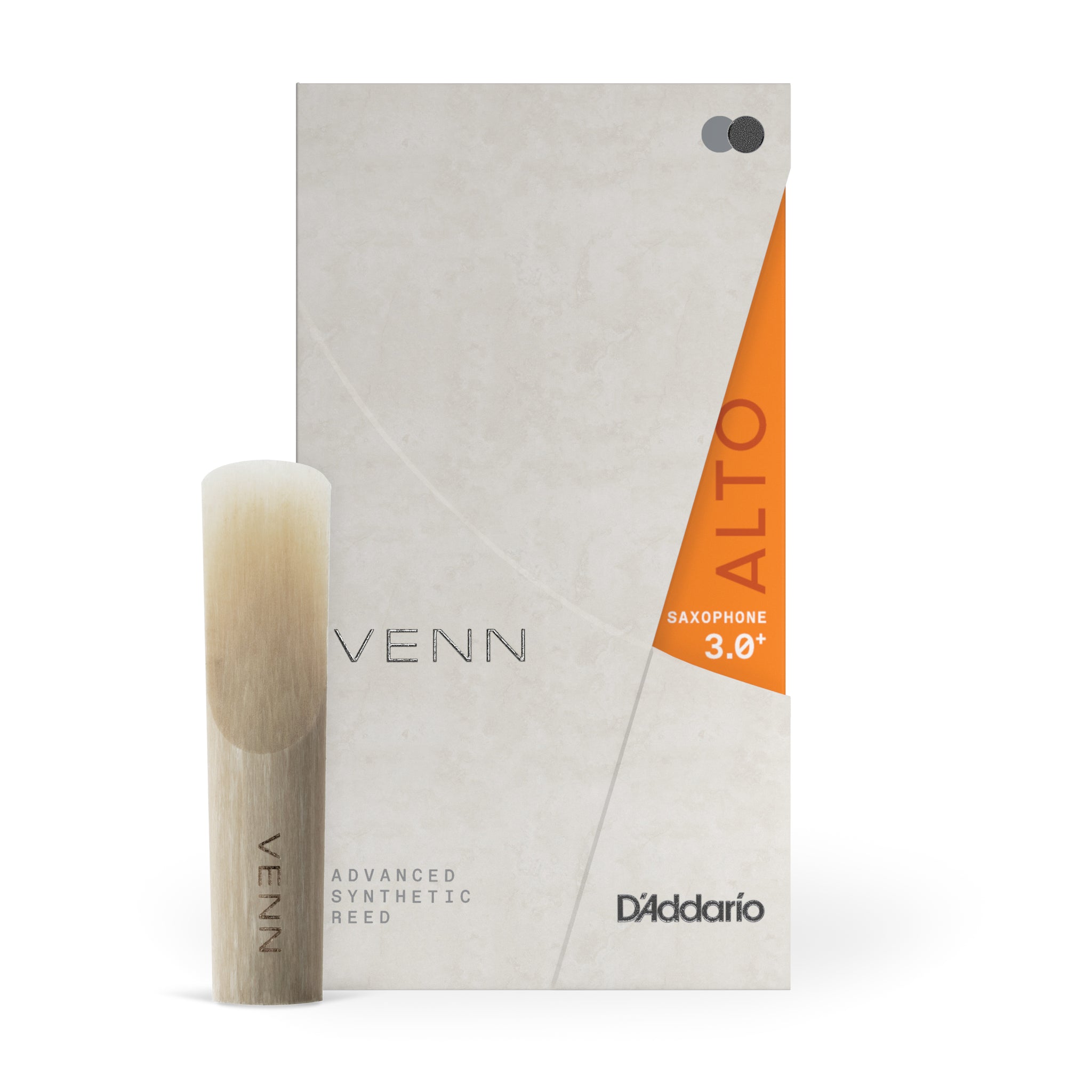 D'Addario VENN Alto Saxophone Reed, G2, Strength 3.0+, 1-Pack